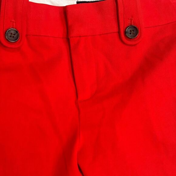 Banana Republic Martin Fit Preppy Dress Pants Orange Red Straight Leg Womans 4 - Picture 7 of 7